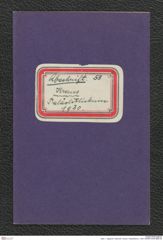 Seite 1, Tagebuch "Abschrift: | Krems | Paläolithikum | 1930" (NHMW-PRAE-BBB-58)